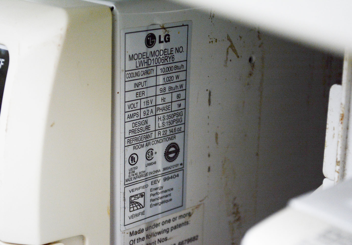 Frigidaire, LG and GoldStar Room Air Conditoners