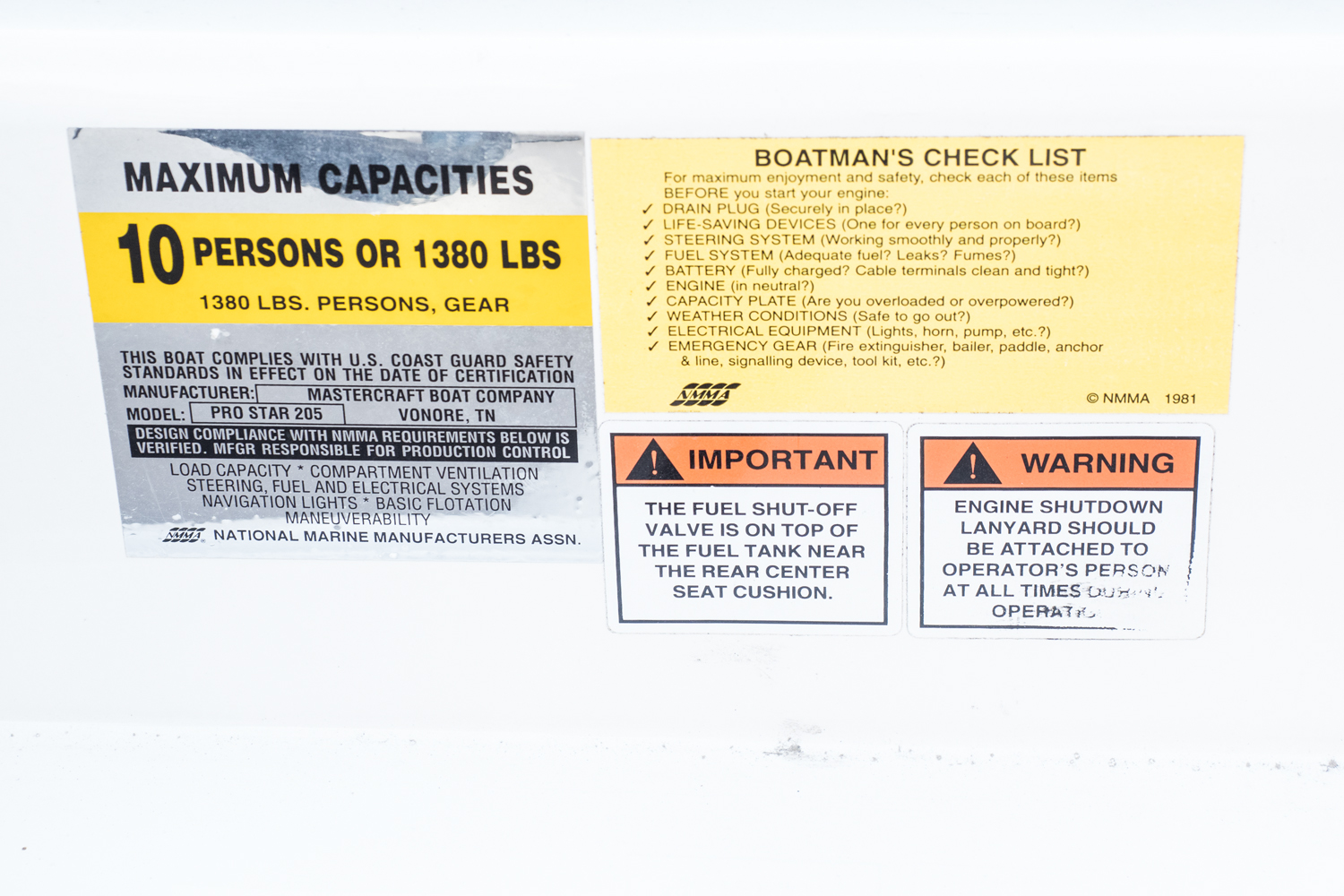 1998 Mastercraft "ProStar 205" Ski Boat with Trailer