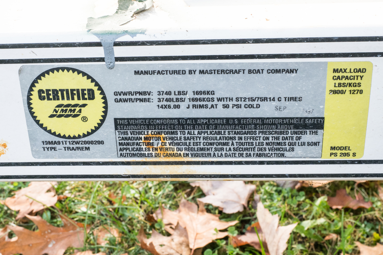 1998 Mastercraft "ProStar 205" Ski Boat with Trailer