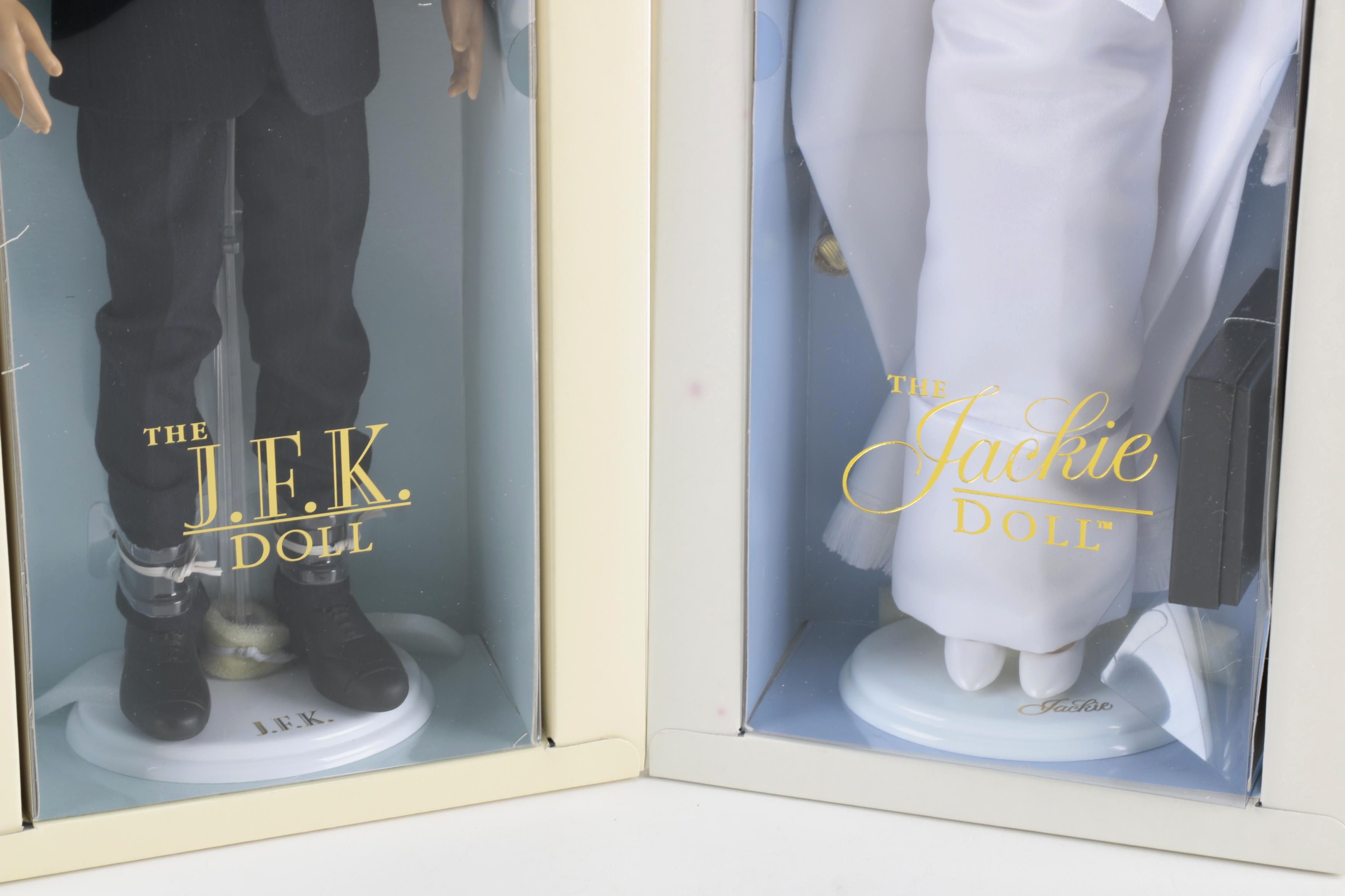 Franklin Mint "J.F.K." and "Jackie" Porcelain Dolls