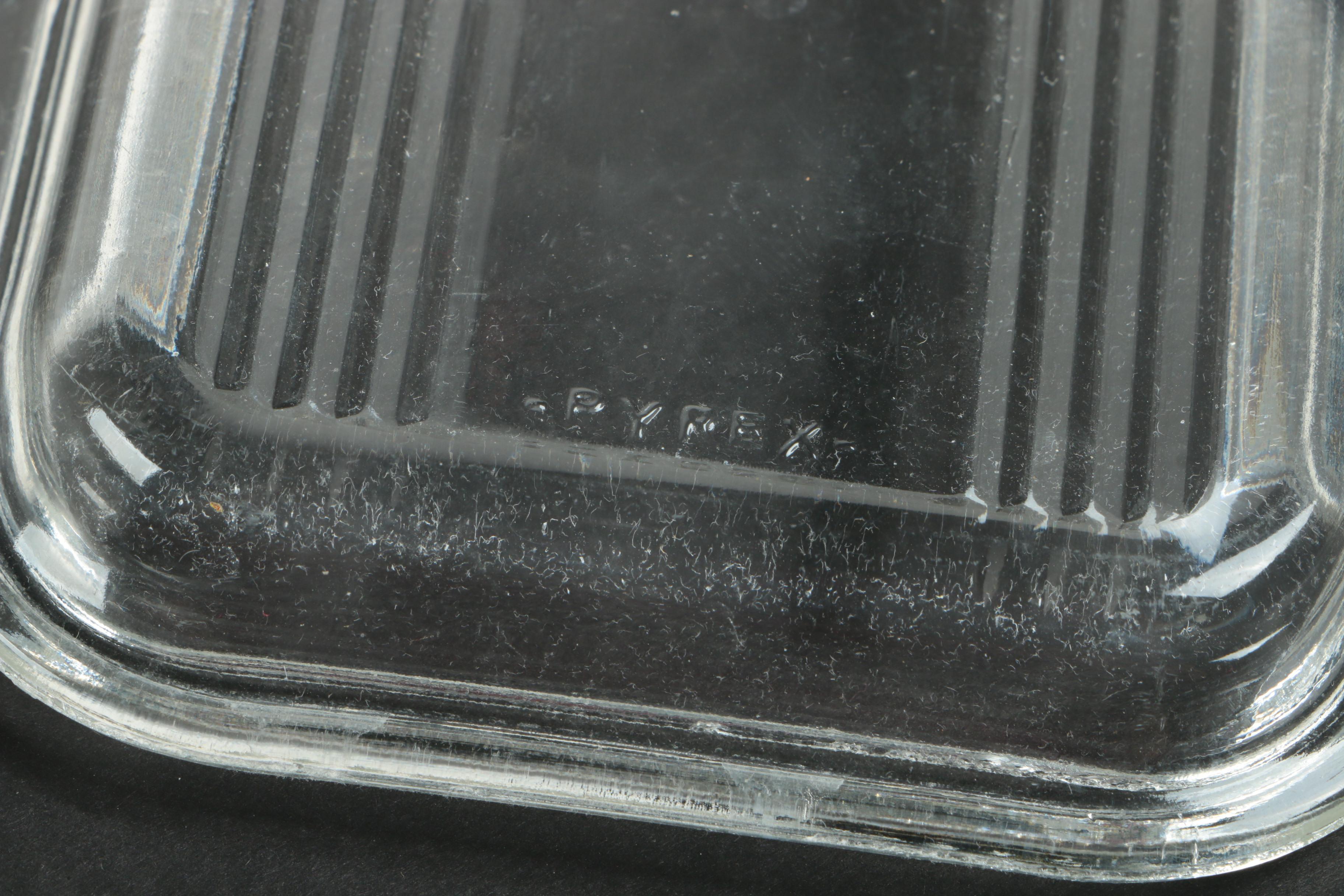 Vintage Glass Refrigerator Boxes Including Pyrex