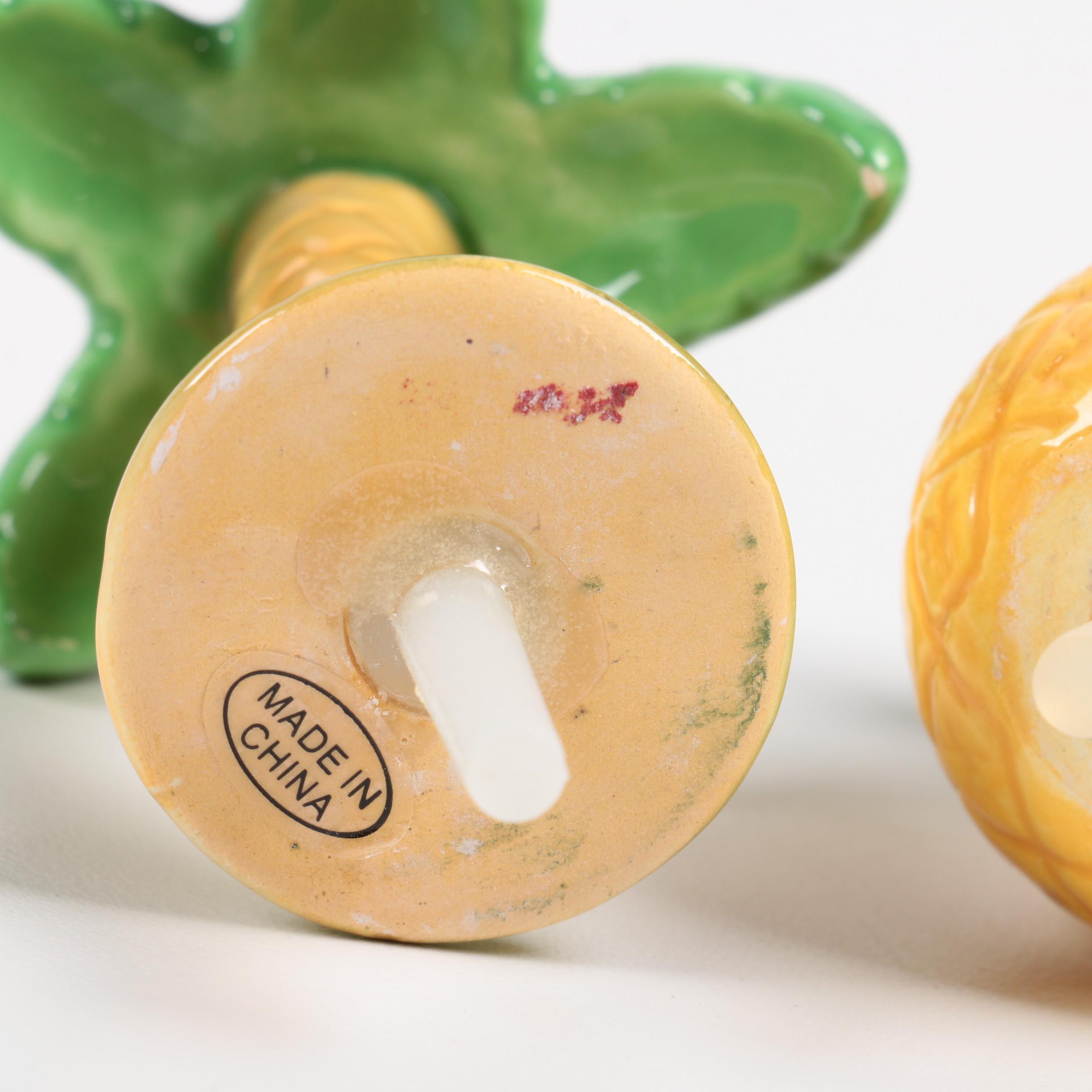 Nora Fleming Plate with Serving Dish, and Topper Figures