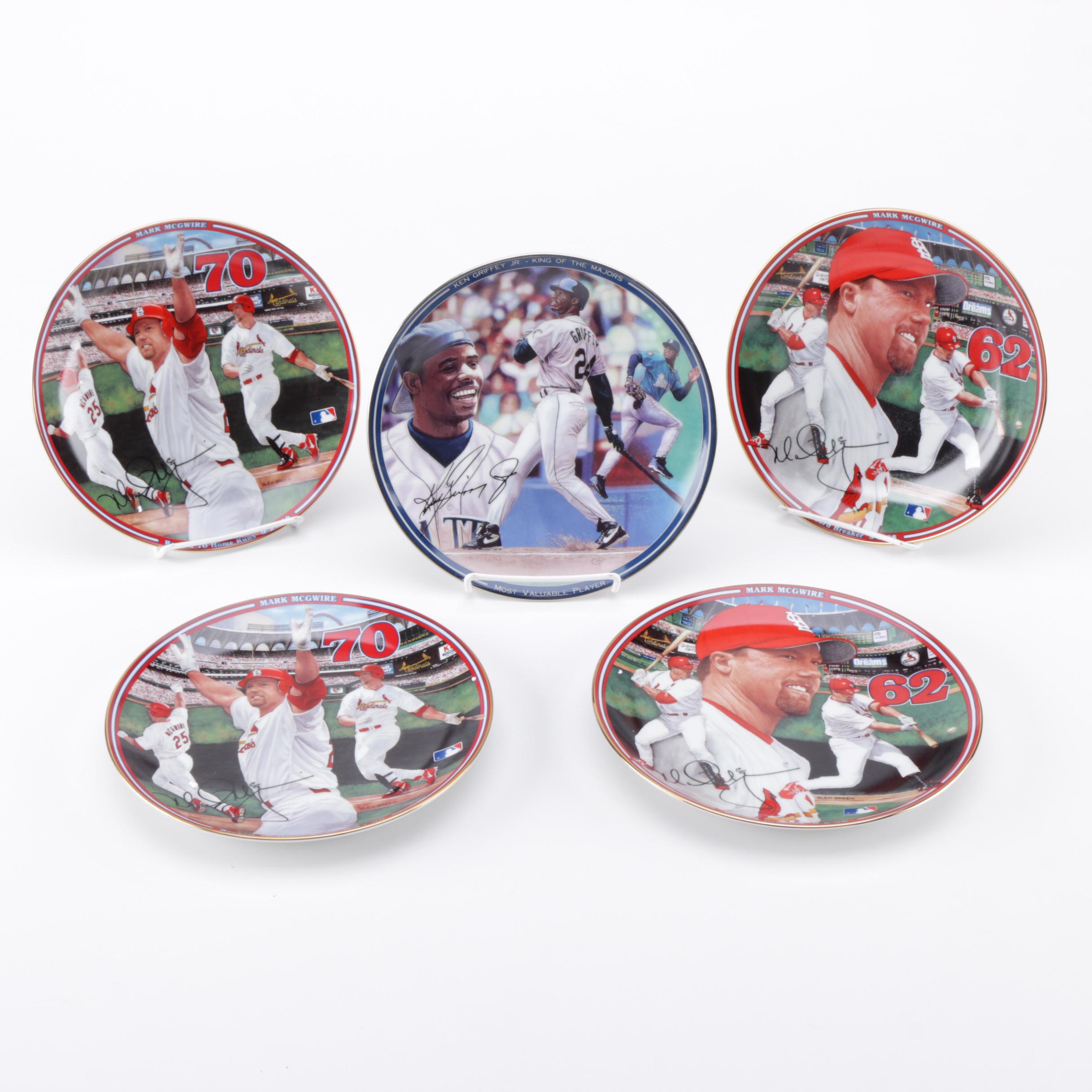 Bradford Exchange Mark McGwire and Ken Griffey Jr. Collector's Plates