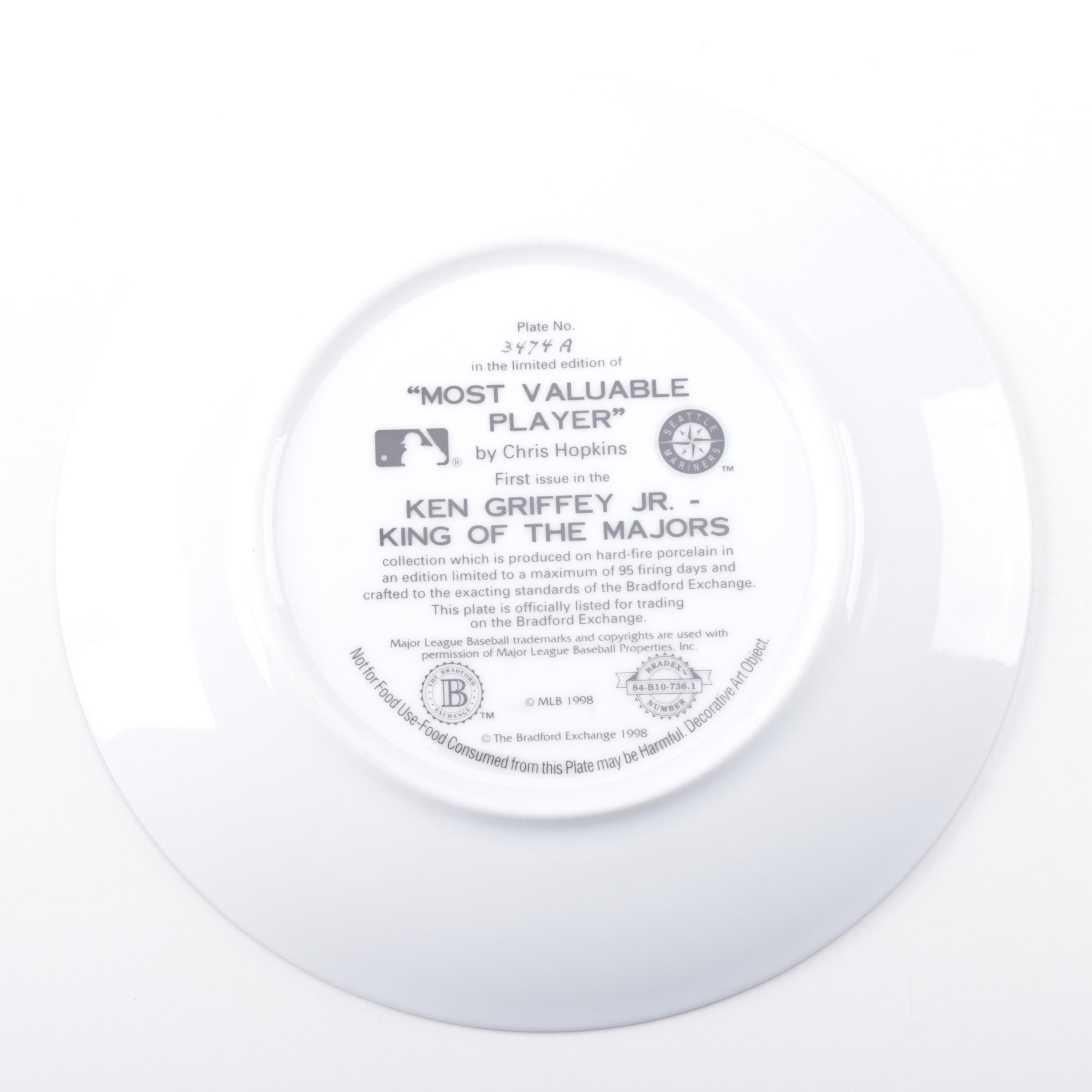 Bradford Exchange Mark McGwire and Ken Griffey Jr. Collector's Plates