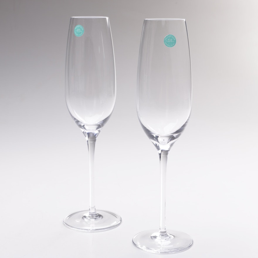 Pair of Tiffany & Co. Champagne Flutes