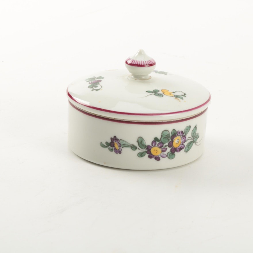 Vintage Porcelain Powder Jar