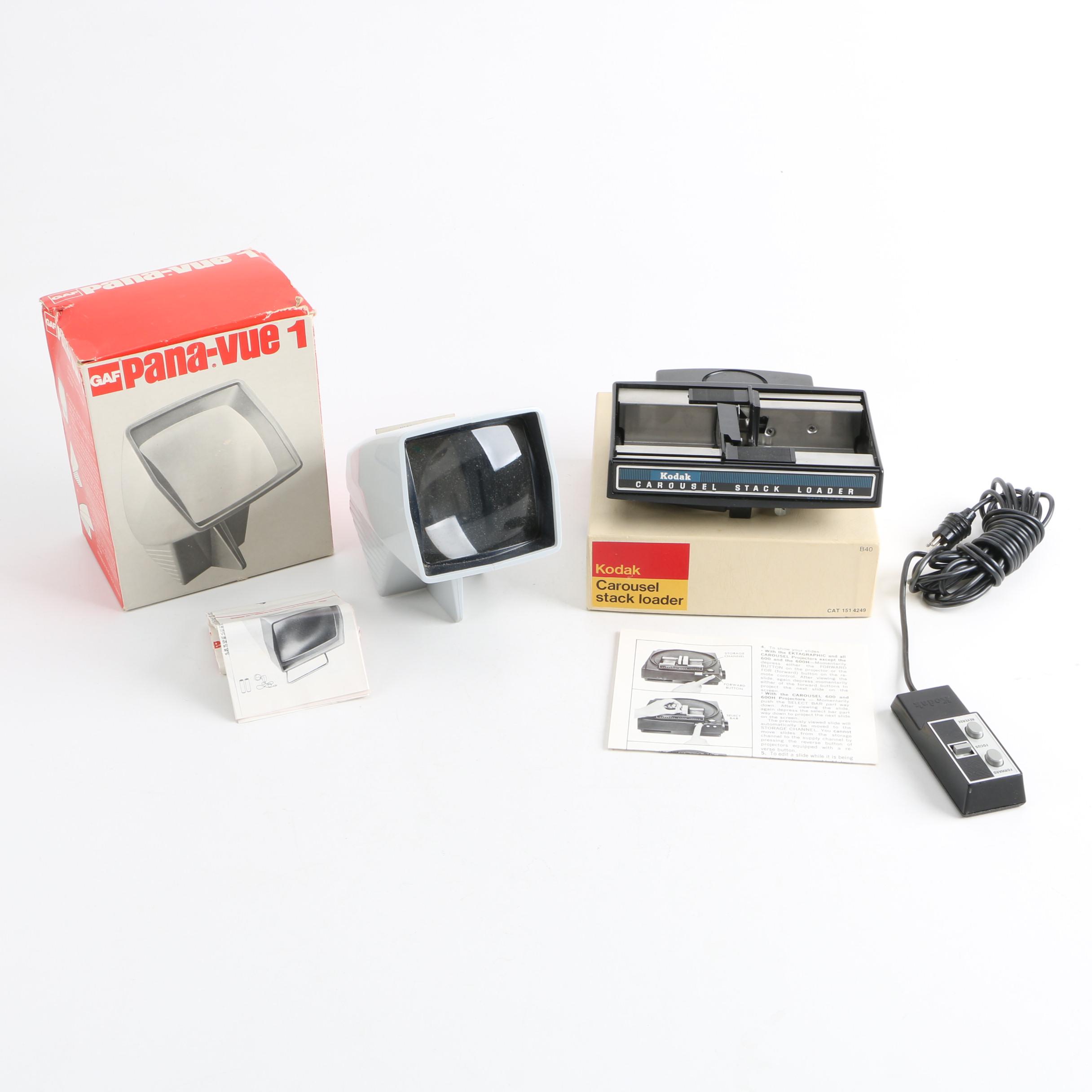GAF and Kodak Slide Viewers