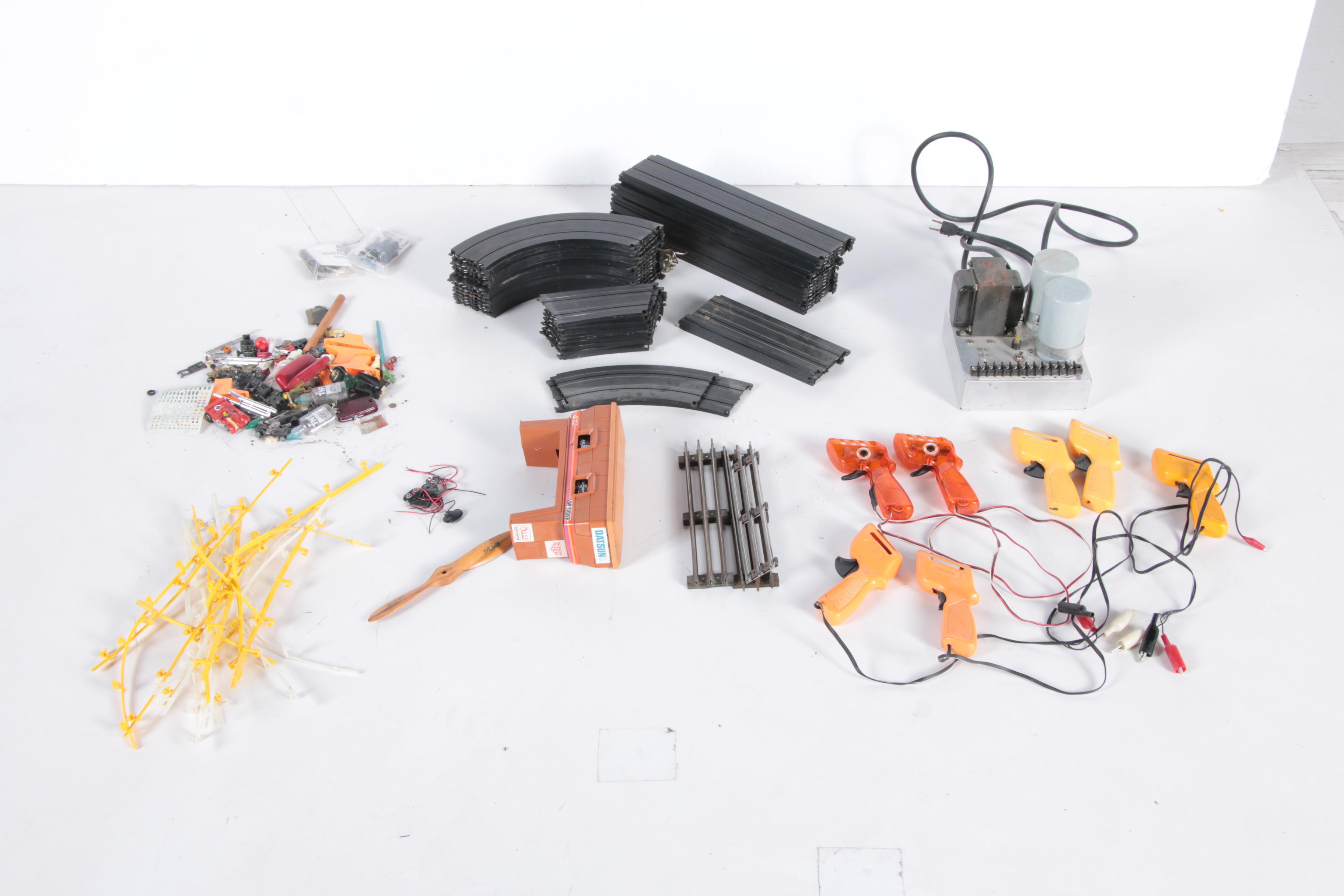 Variety of Slot Car Track and Accessories