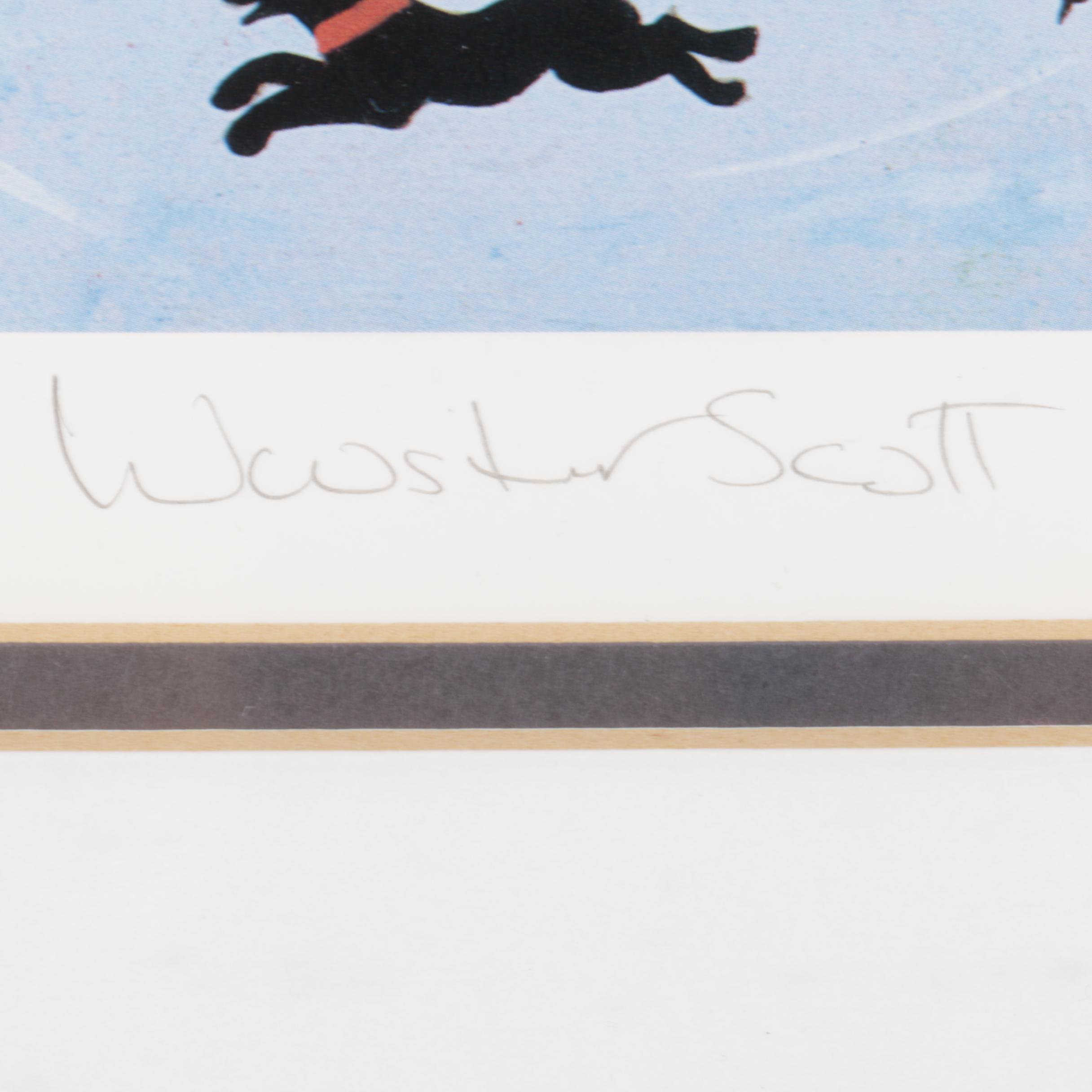 Jane Wooster Scott 1993 Limited Edition Offset Lithograph "Moonlight Merriment"