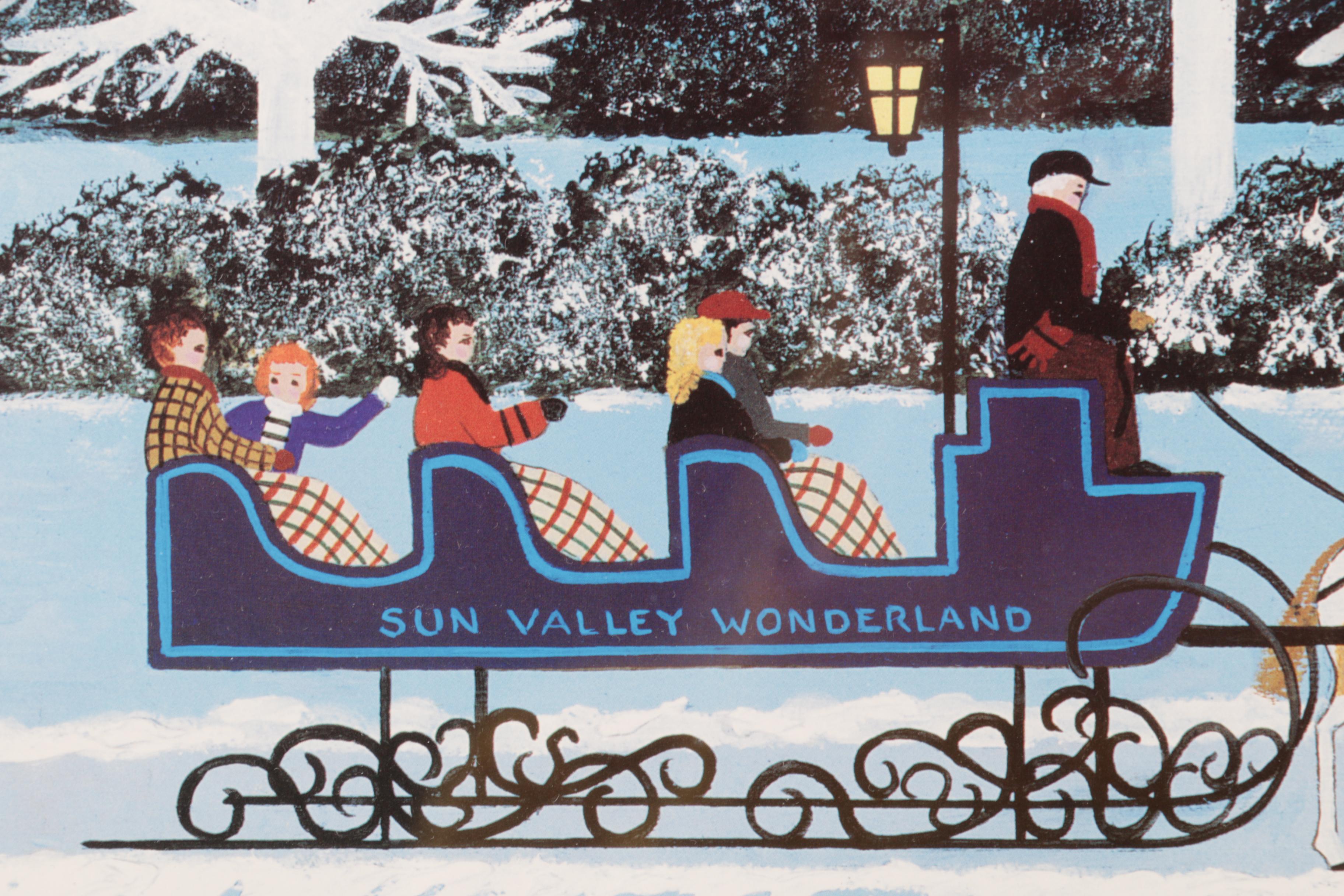 Jane Wooster Scott 1993 Limited Edition Offset Lithograph "Moonlight Merriment"