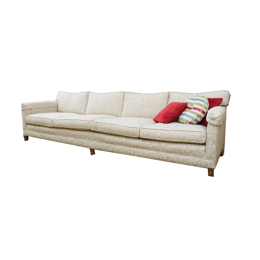 Mid Century Modern Style Upholstered Sofa