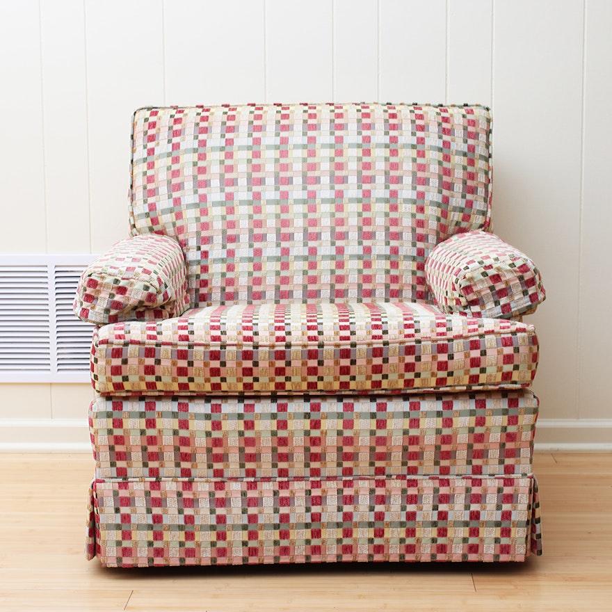 Vintage Mid-Century Upholstered Armchair