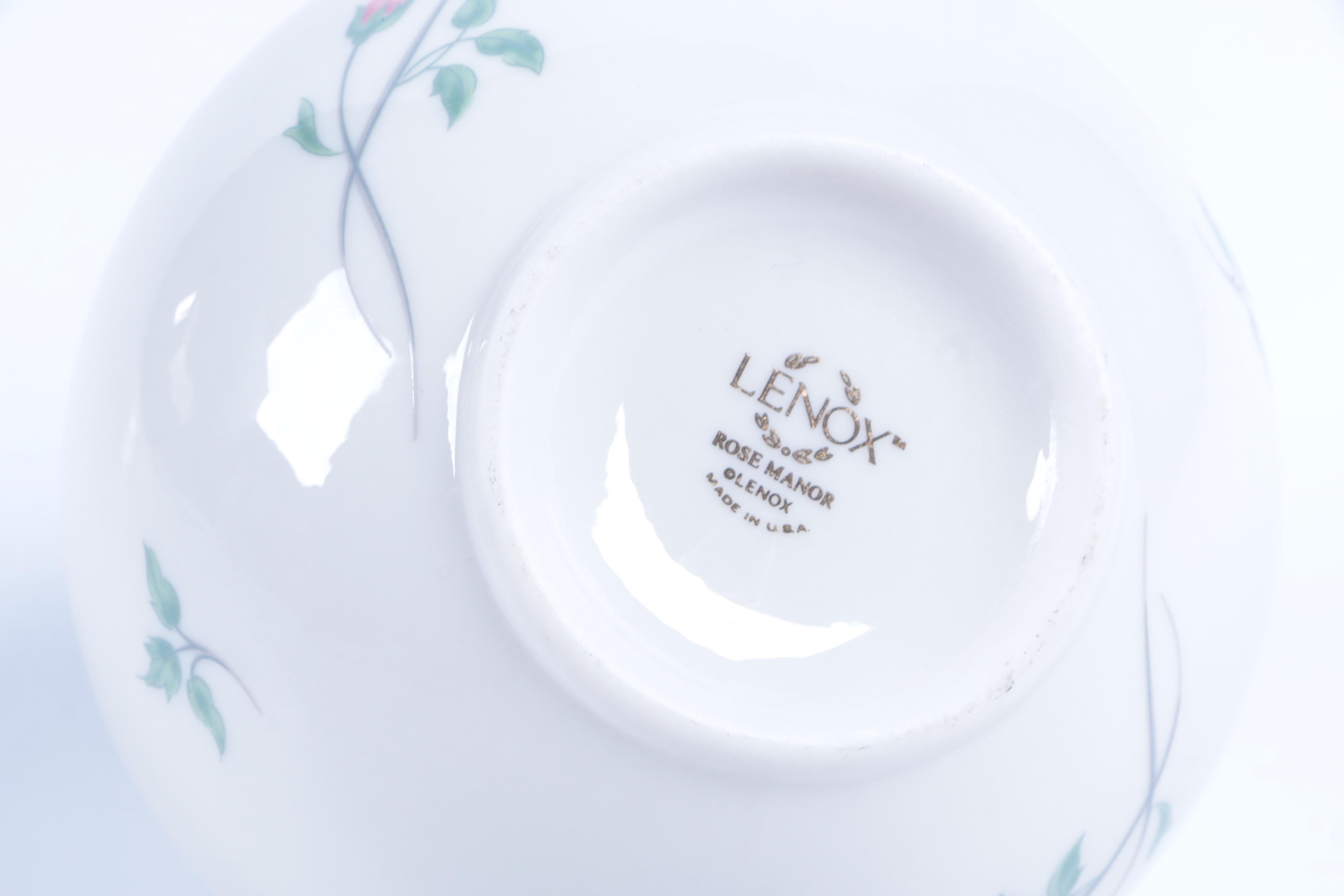 Lenox Porcelain "Rose Manor" Rose Bowl