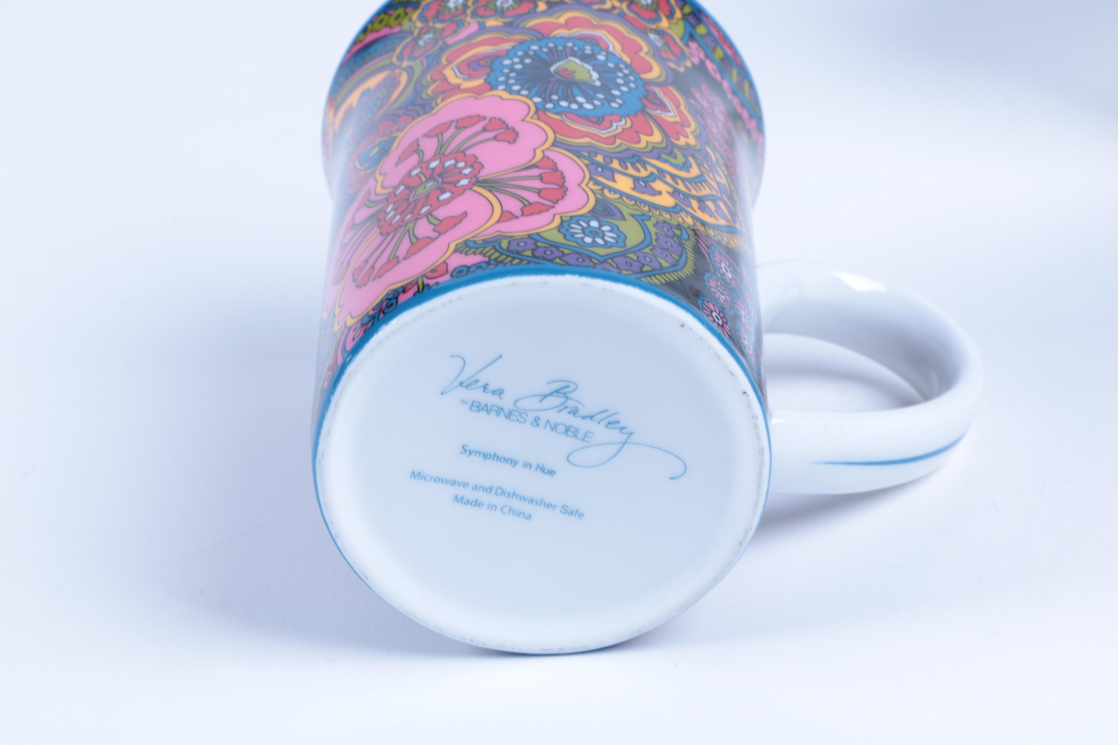 Porcelain Mug and Cachepots featuring Vera Bradley