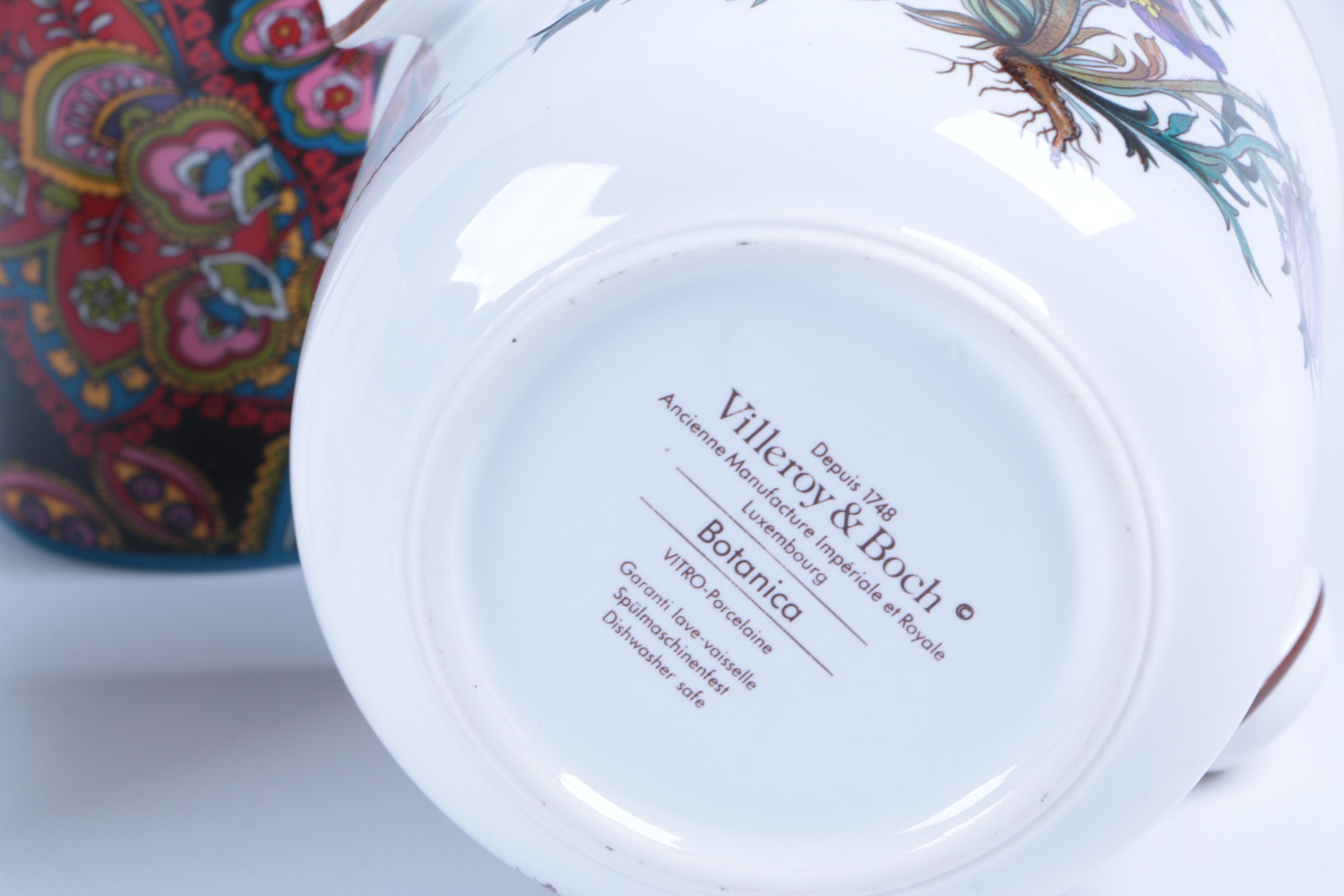 Porcelain Mug and Cachepots featuring Vera Bradley