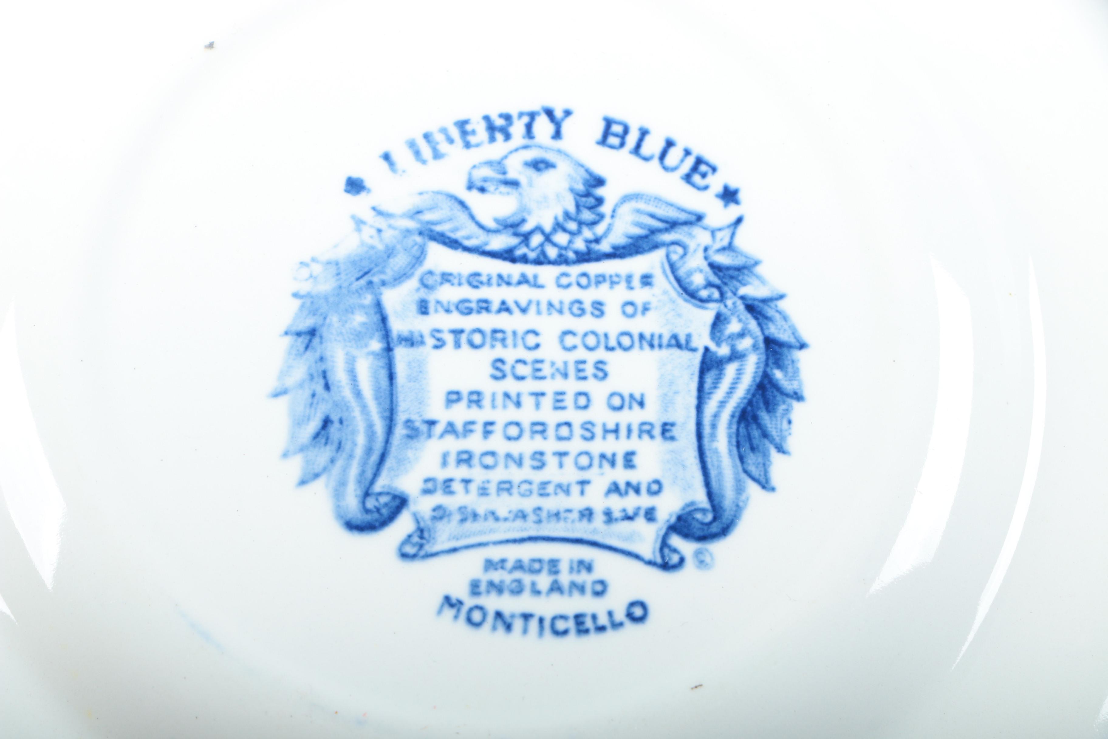 Vintage Transferware Dishes Featuring Myott and Liberty Blue