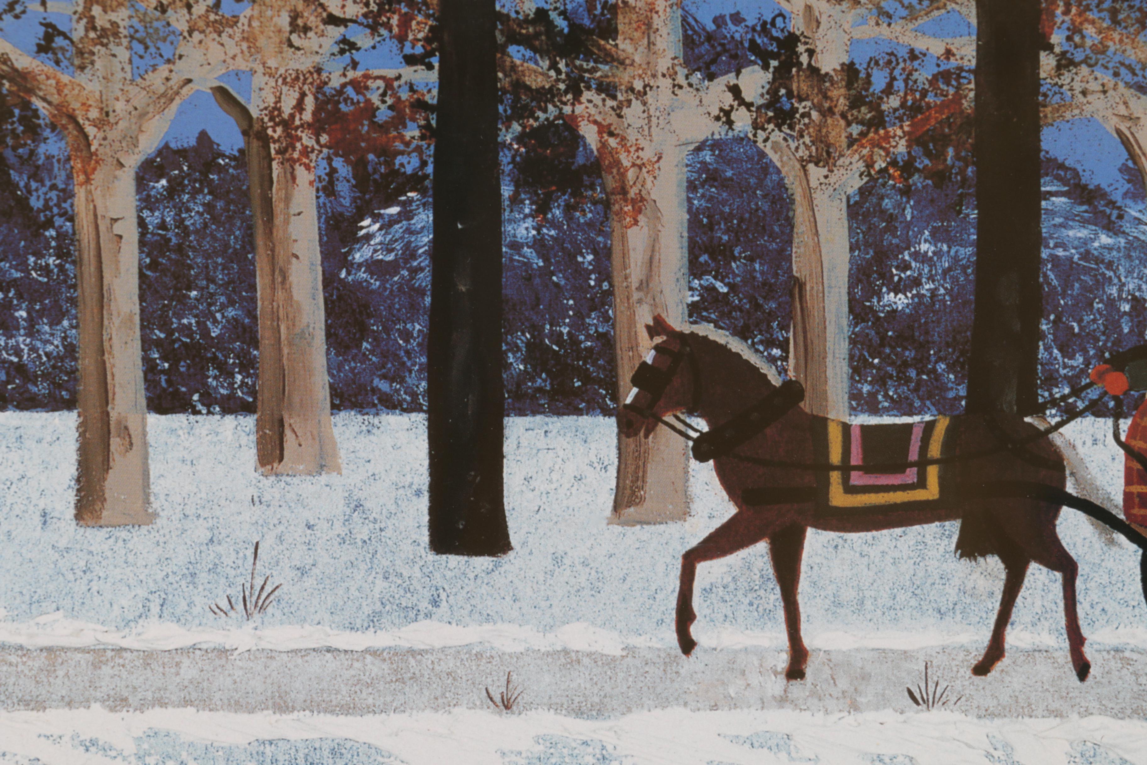 Jane Wooster Scott 1998 Limited Edition Offset Lithograph Print "A Lonely Trek"