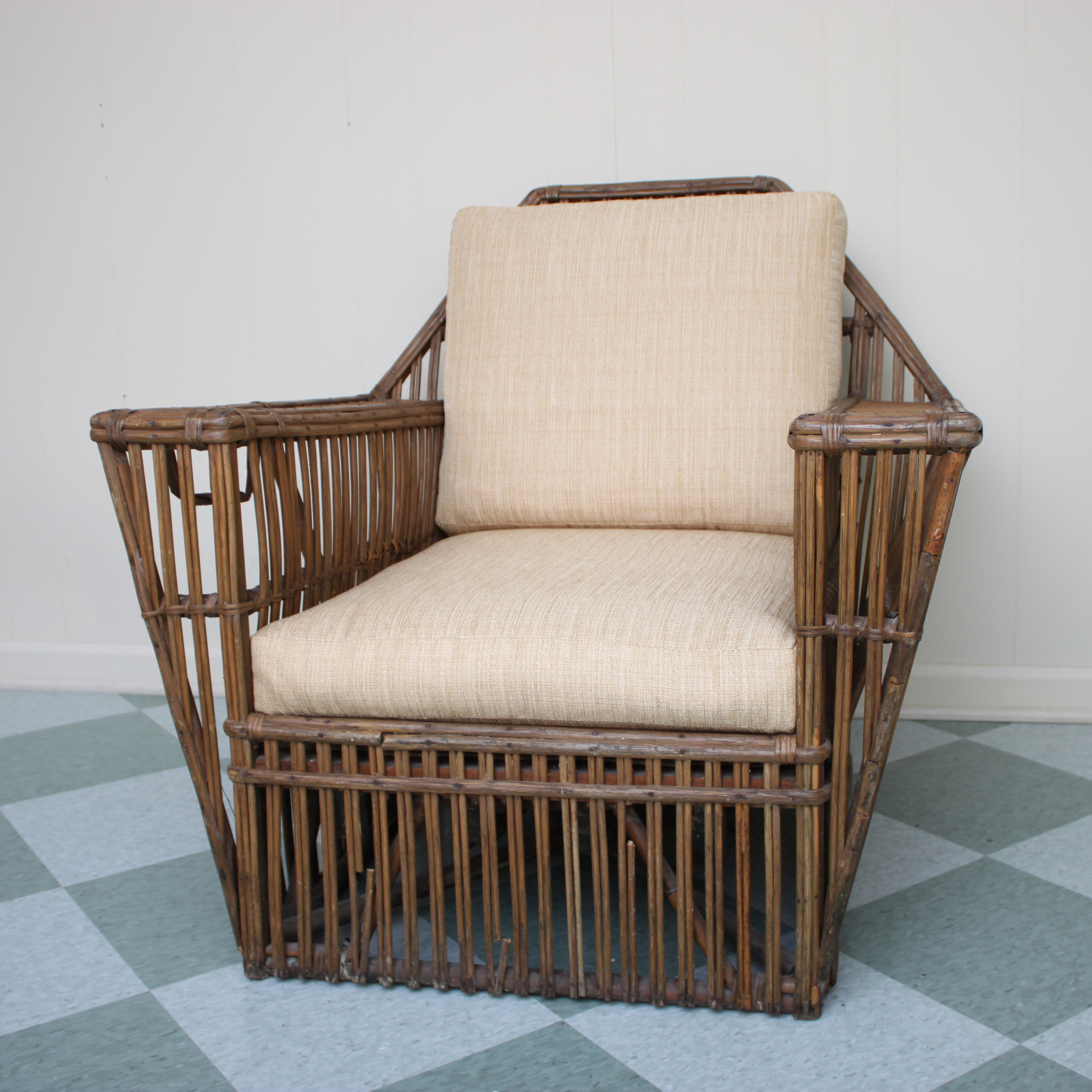 Vintage Rattan Armchair