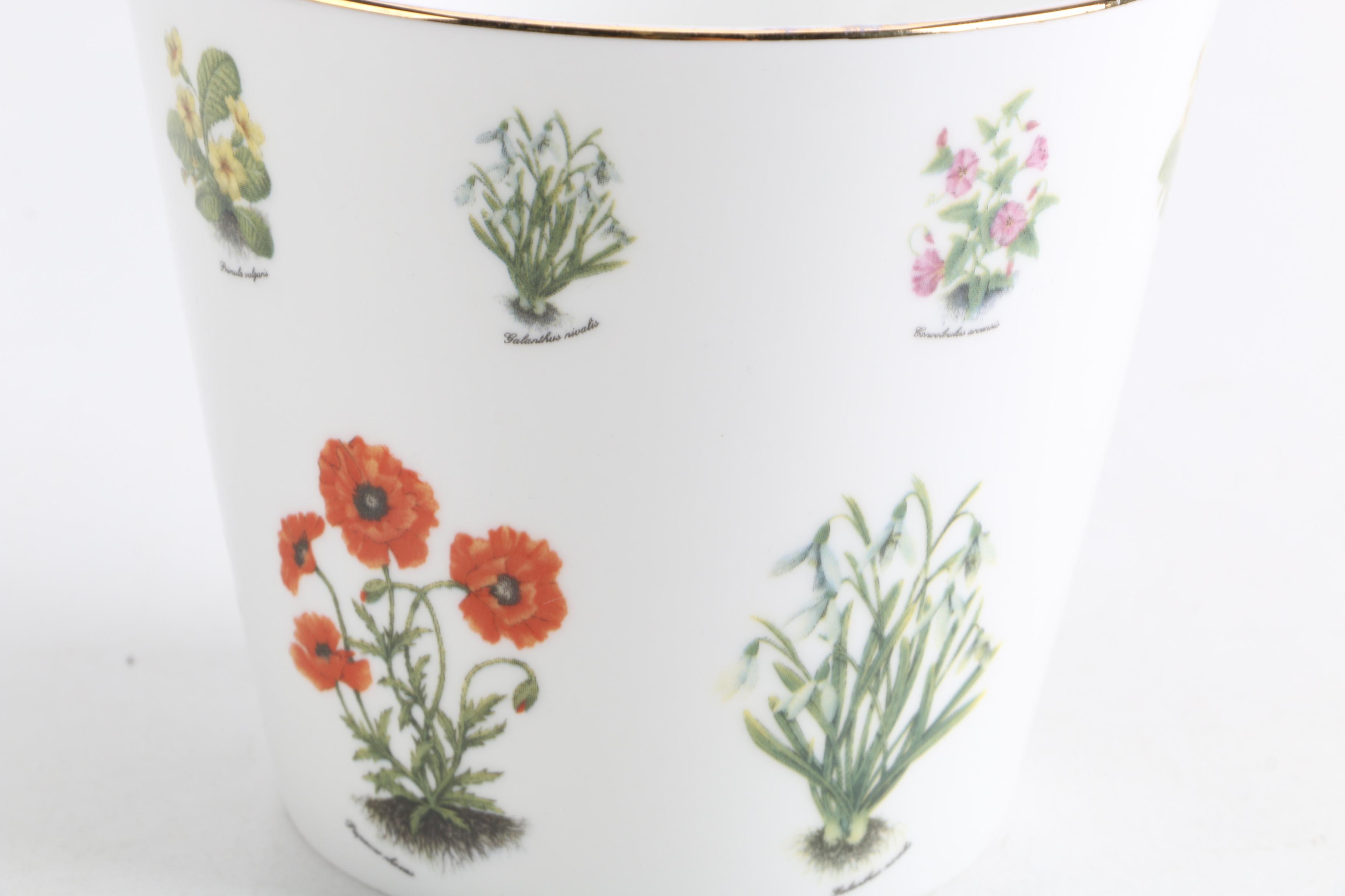 Porcelain Mug and Cachepots featuring Vera Bradley