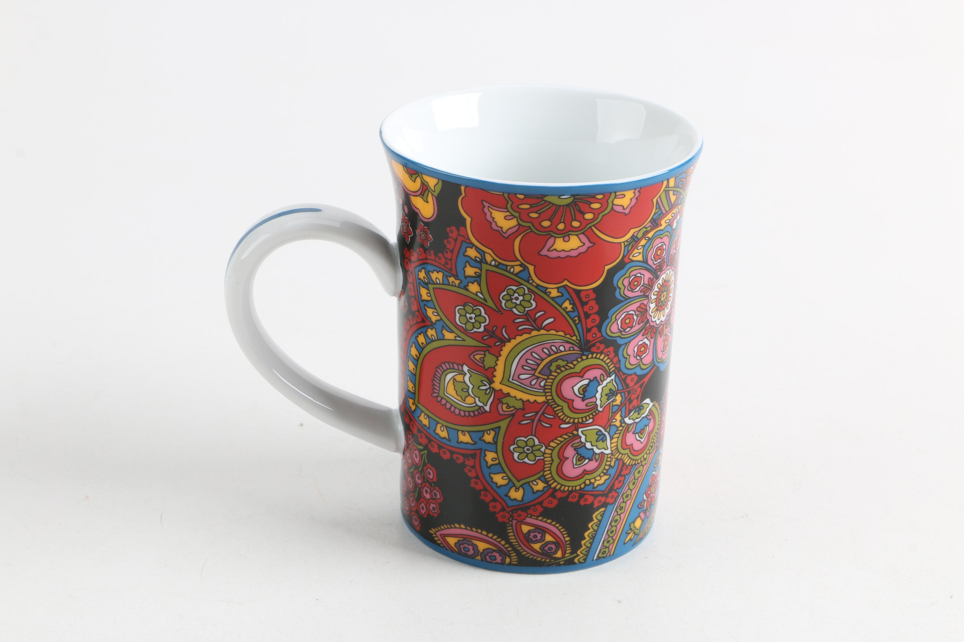 Porcelain Mug and Cachepots featuring Vera Bradley