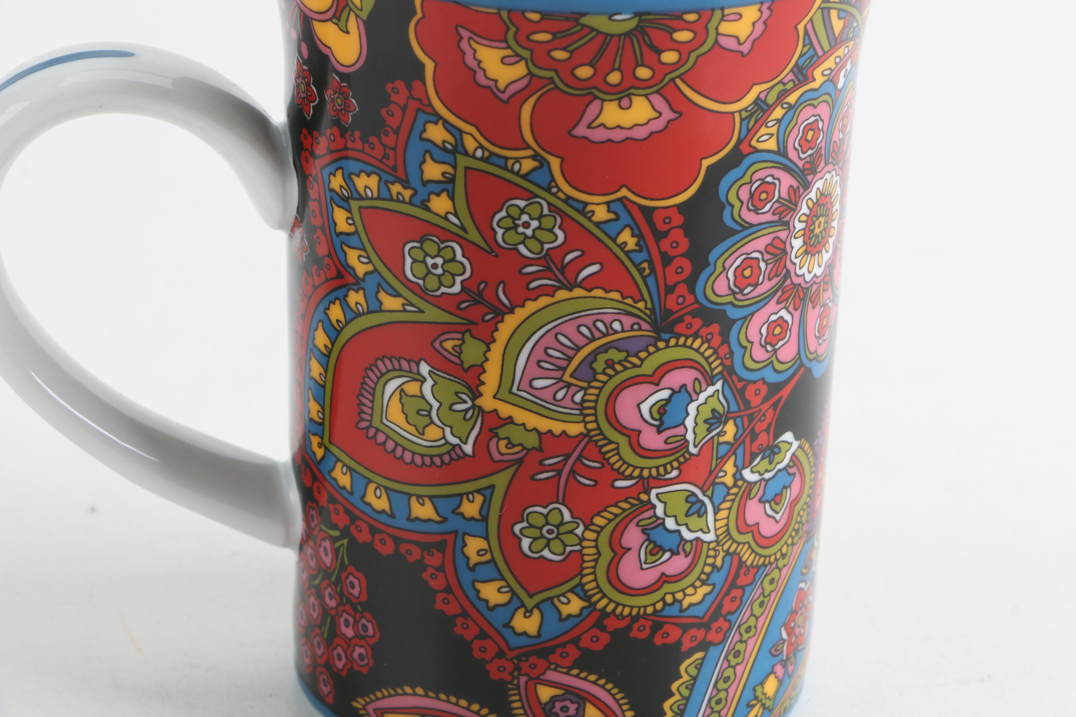 Porcelain Mug and Cachepots featuring Vera Bradley