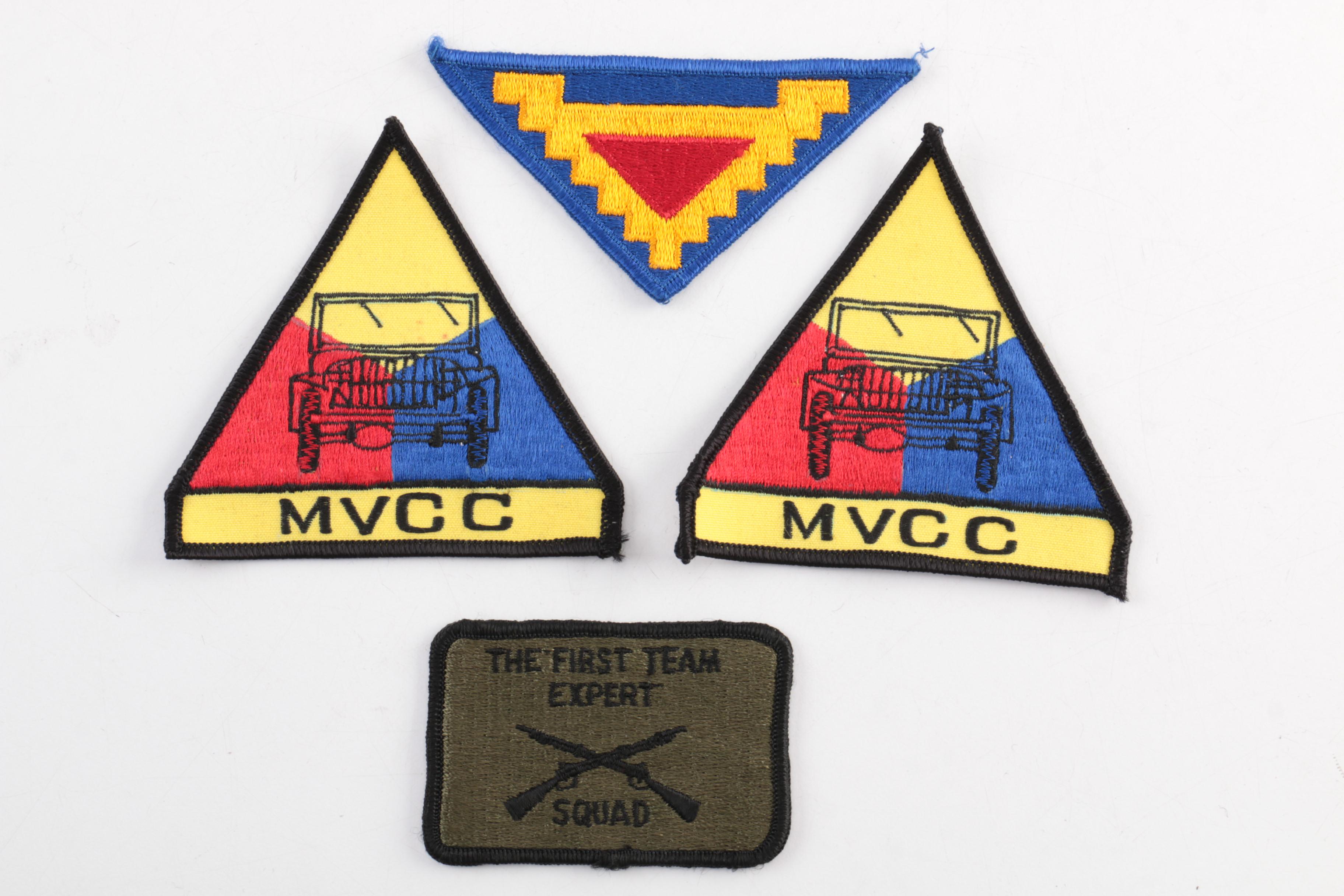 WWII US Army Rank Insignia Patches and Pins