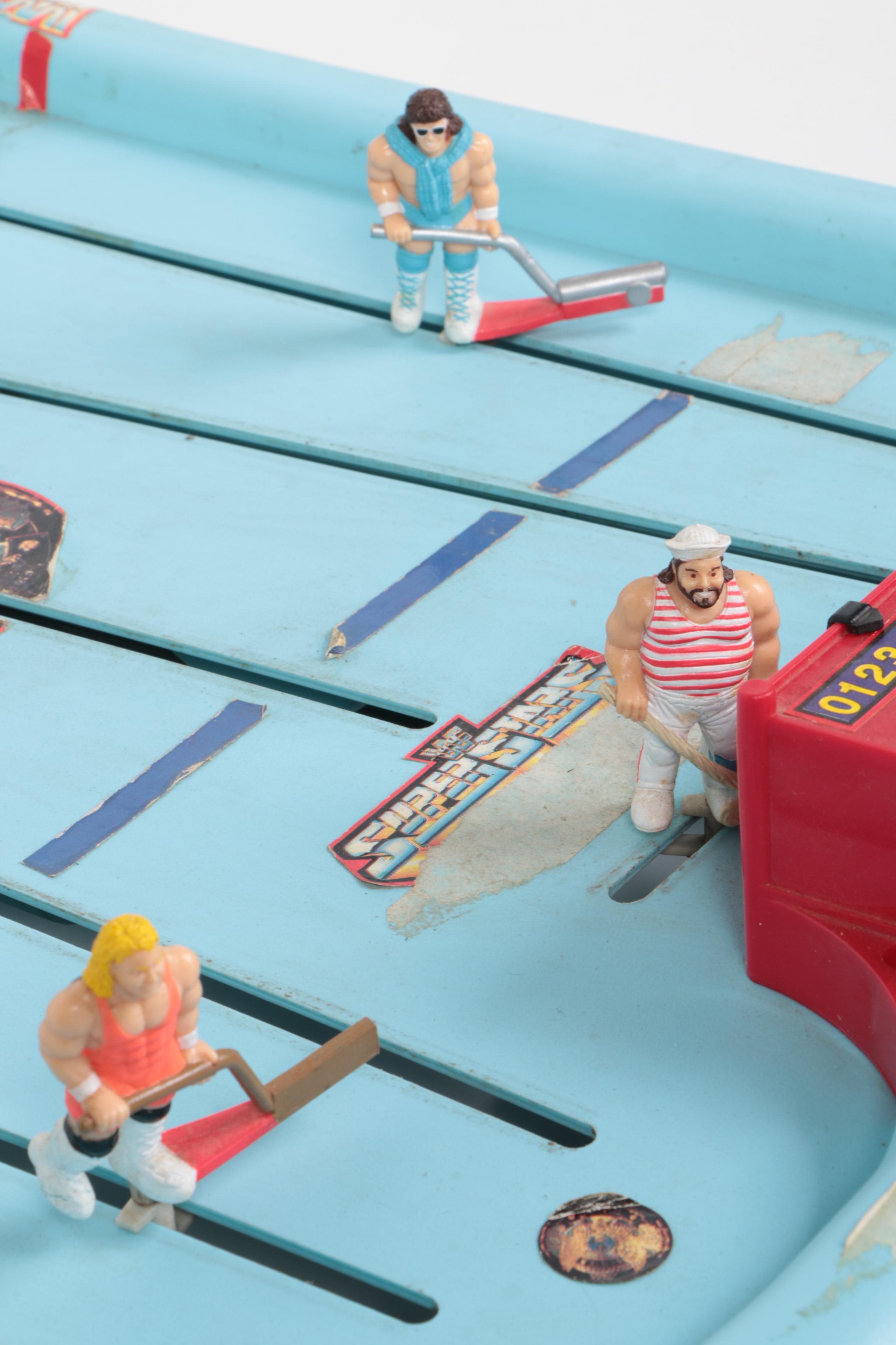 Vintage WWF Superstars Shoot-Out Tabletop Hockey Game