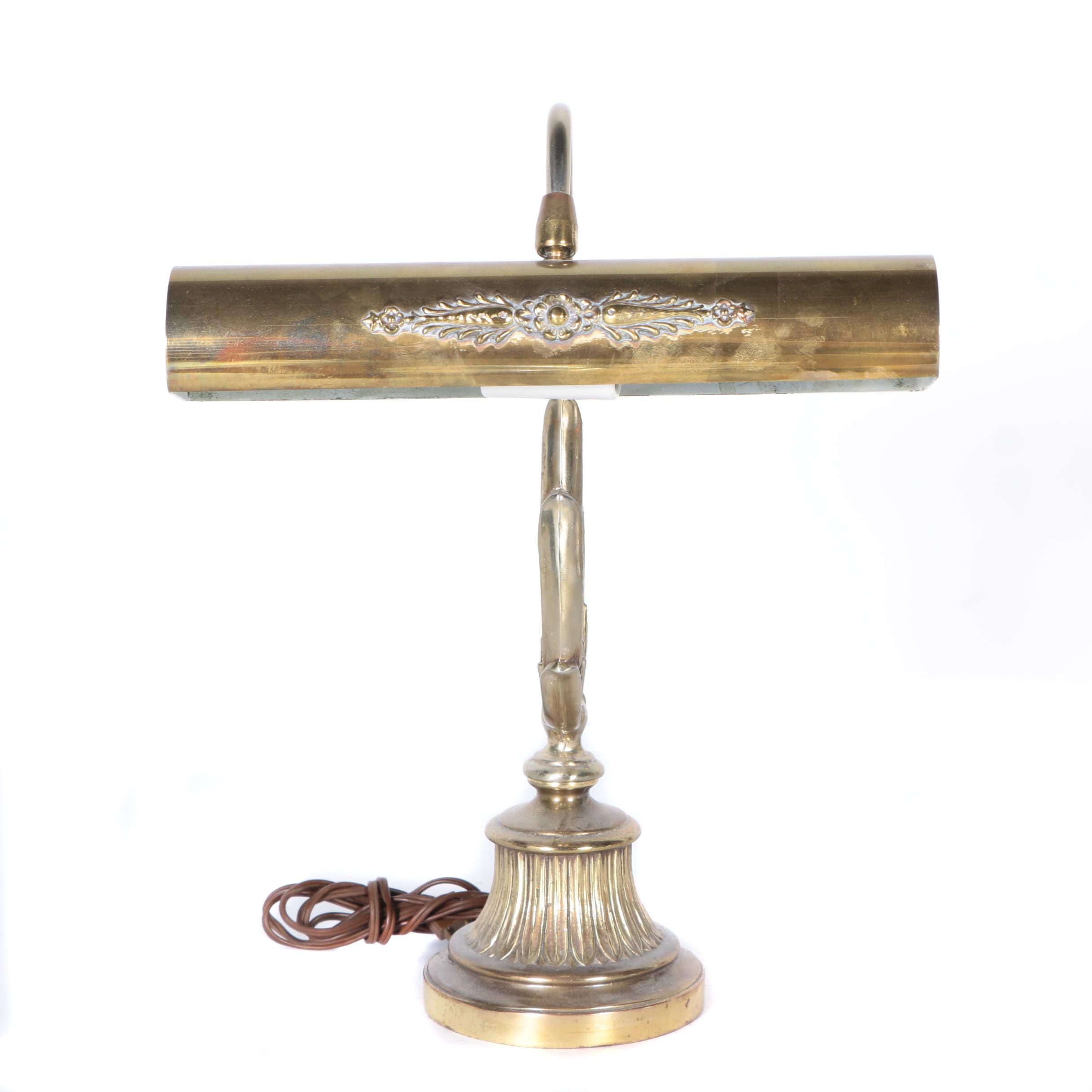 Gold Toned Desk Lamp