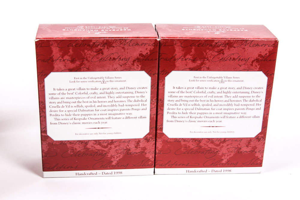 Collection of Disney Character Hallmark Keepsake Holiday Ornaments