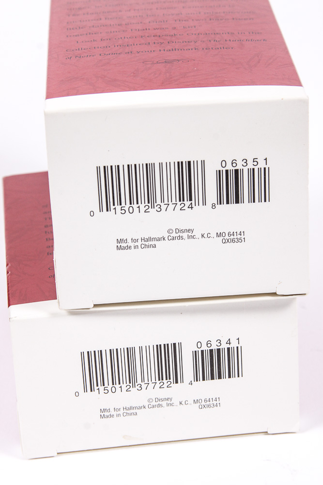 Collection of Disney Character Hallmark Keepsake Holiday Ornaments