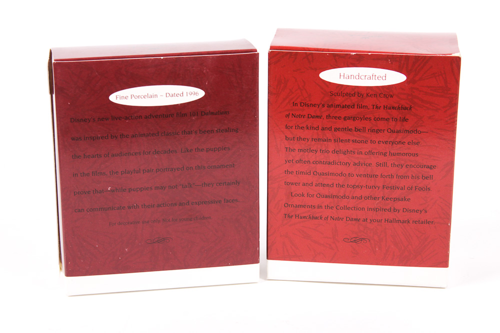 Collection of Disney Character Hallmark Keepsake Holiday Ornaments