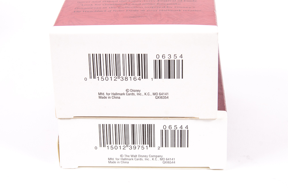 Collection of Disney Character Hallmark Keepsake Holiday Ornaments