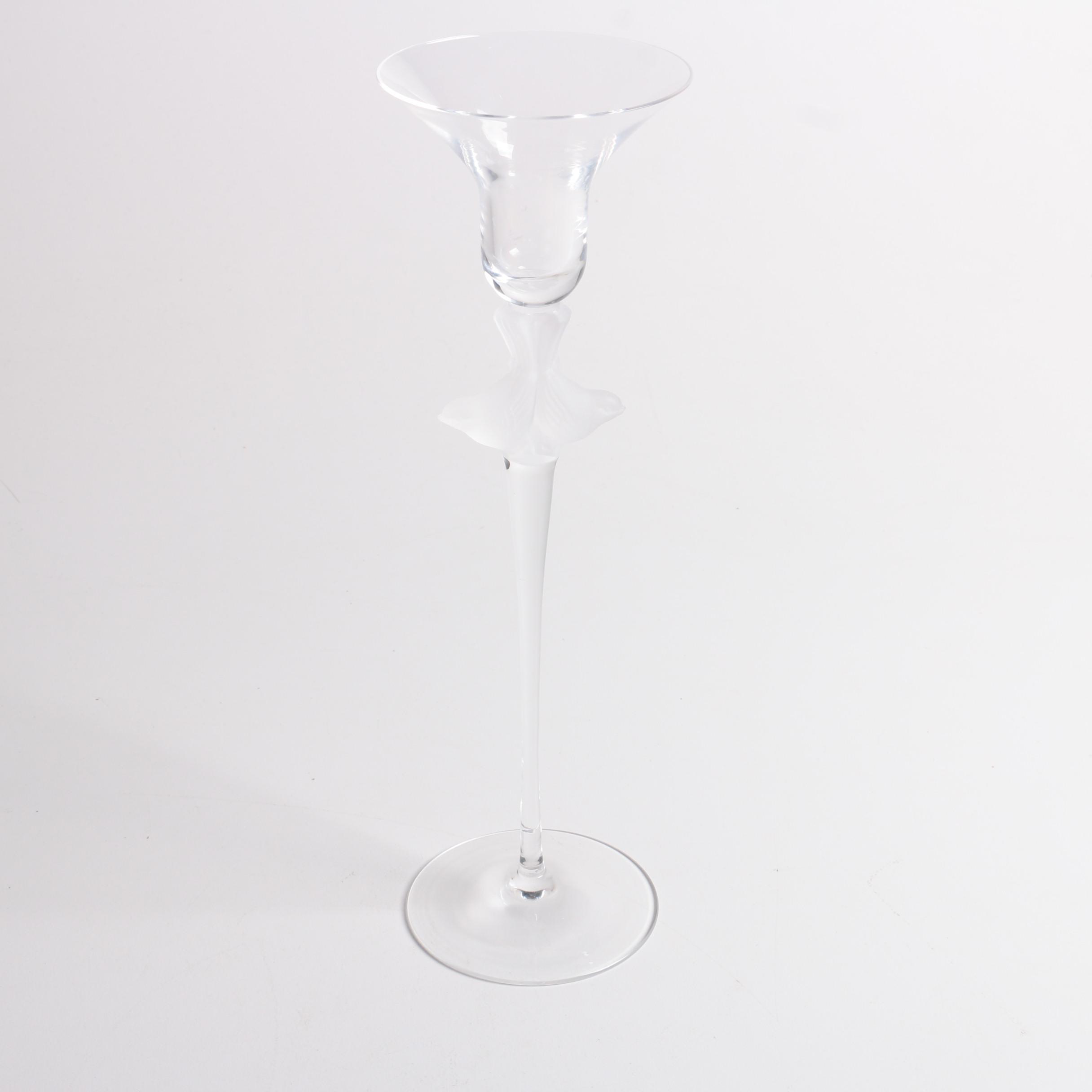 Sasaki Crystal "Wings" Candle Holders