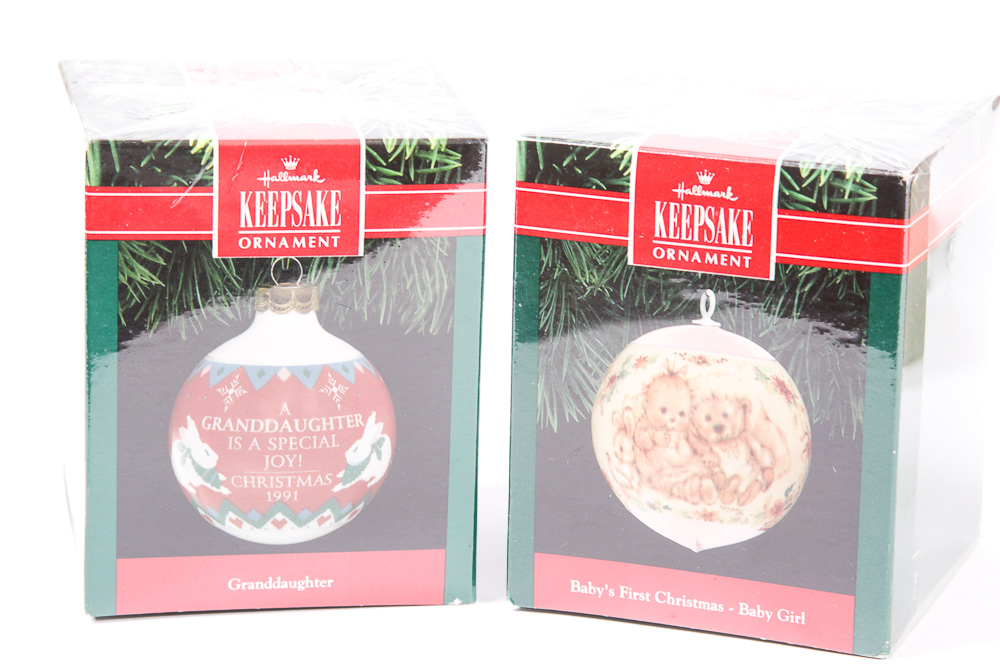 Early 1990's Hallmark Keepsake Ornaments