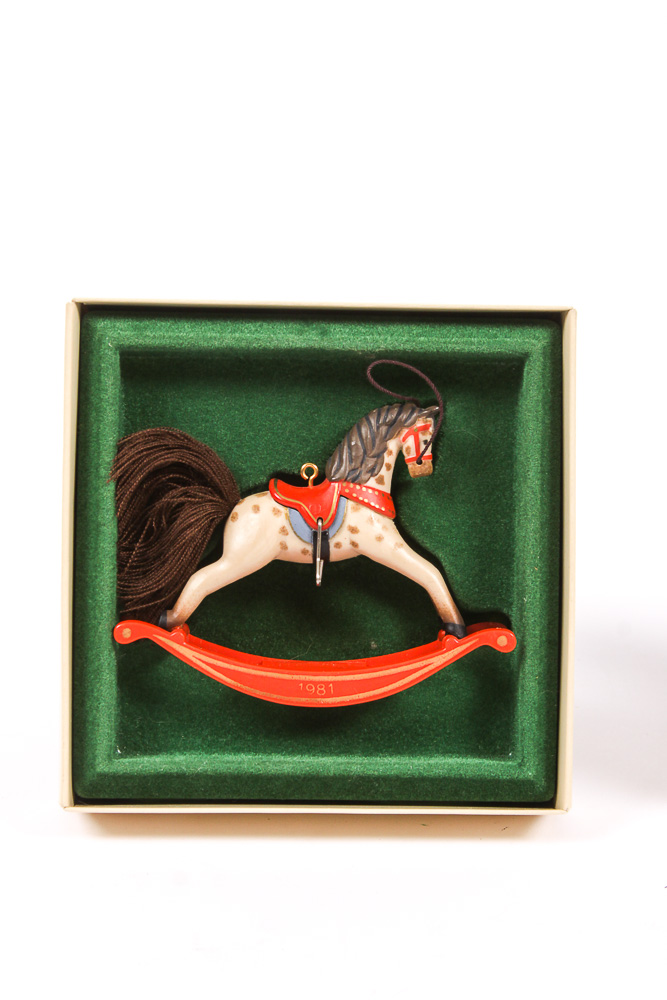Collection of Hallmark Keepsake Rocking Horse Ornaments