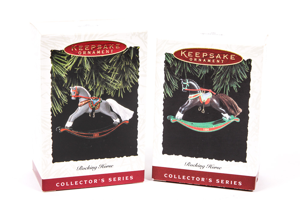 Collection of Hallmark Keepsake Rocking Horse Ornaments