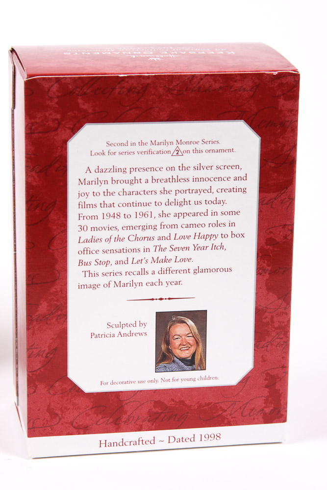 Hallmark Keepsake Ornament Collection Featuring Marilyn Monroe