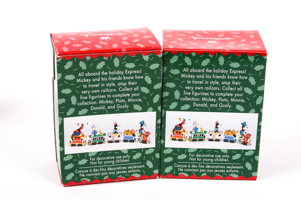 Collection of Hallmark Merry Miniatures "Mickey and Co." Holiday Ornaments