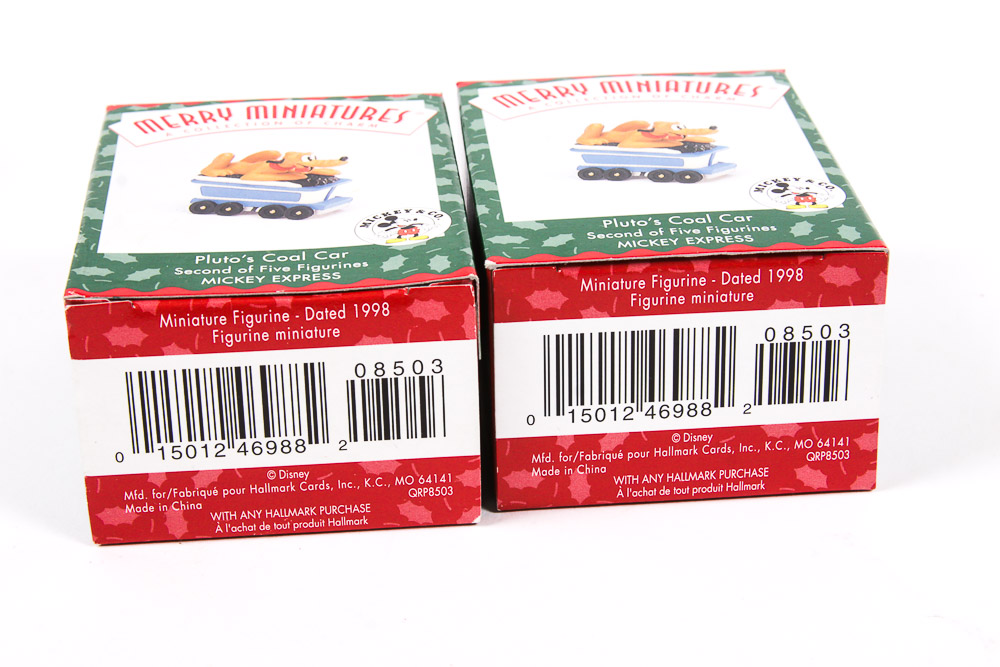 Collection of Hallmark Merry Miniatures "Mickey and Co." Holiday Ornaments