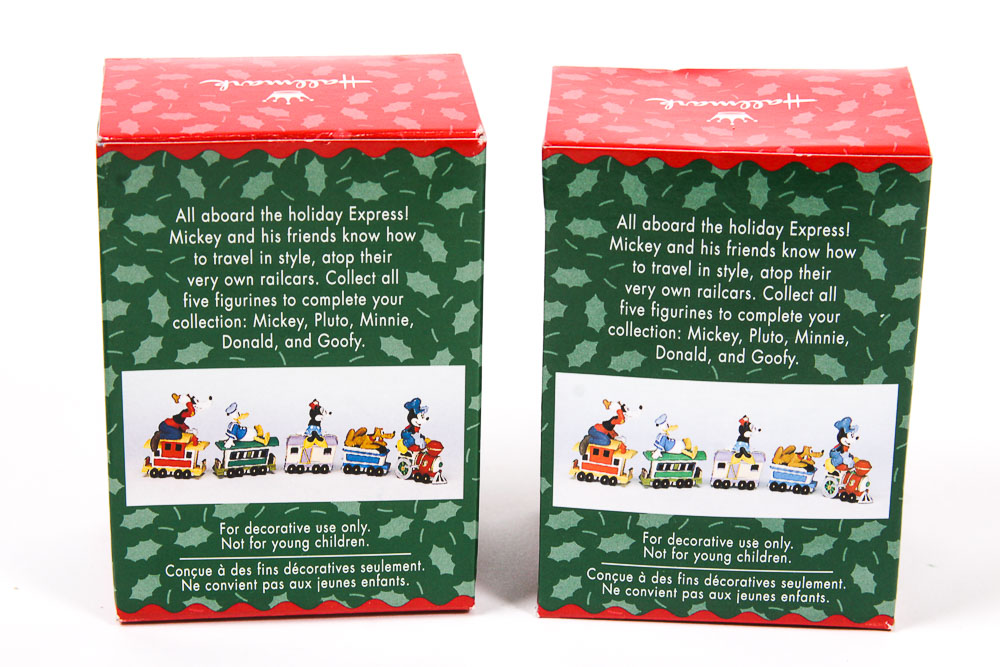 Collection of Hallmark Merry Miniatures "Mickey and Co." Holiday Ornaments