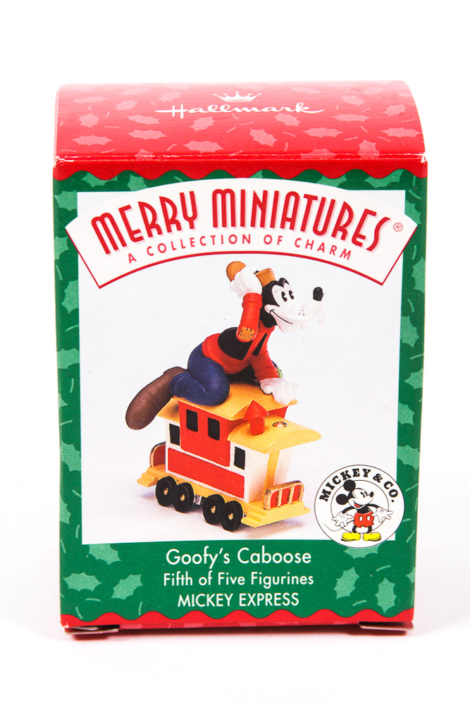 Collection of Hallmark Merry Miniatures "Mickey and Co." Holiday Ornaments