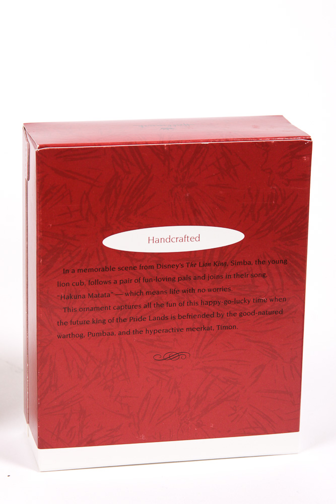 Hallmark Keepsake Disney Movie Character-Themed Ornaments