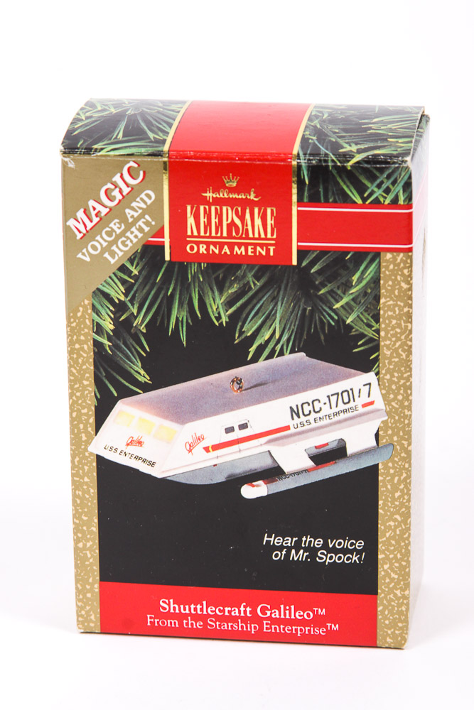 "Star Trek" Themed Hallmark Light-Up and Sound Holiday Ornaments