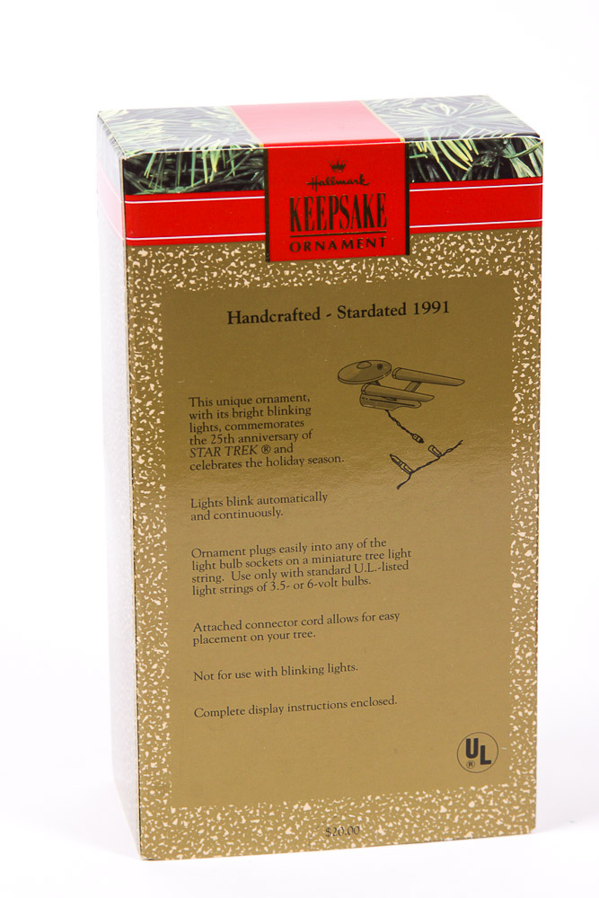 Star Trek Starship Enterprise and Shuttlecraft Galileo Hallmark Ornaments