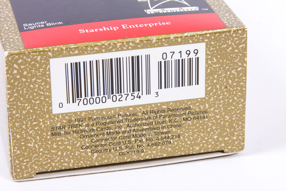 Star Trek Starship Enterprise and Shuttlecraft Galileo Hallmark Ornaments