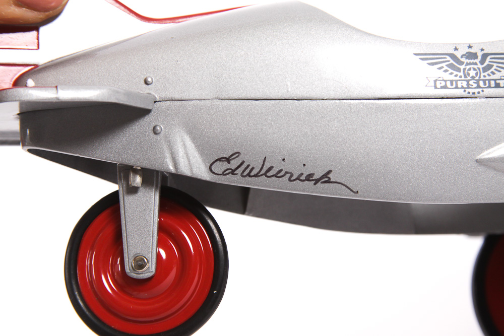 Hallmark "Kiddie Car Classics" Autographed Ed Weirick Model Airplane