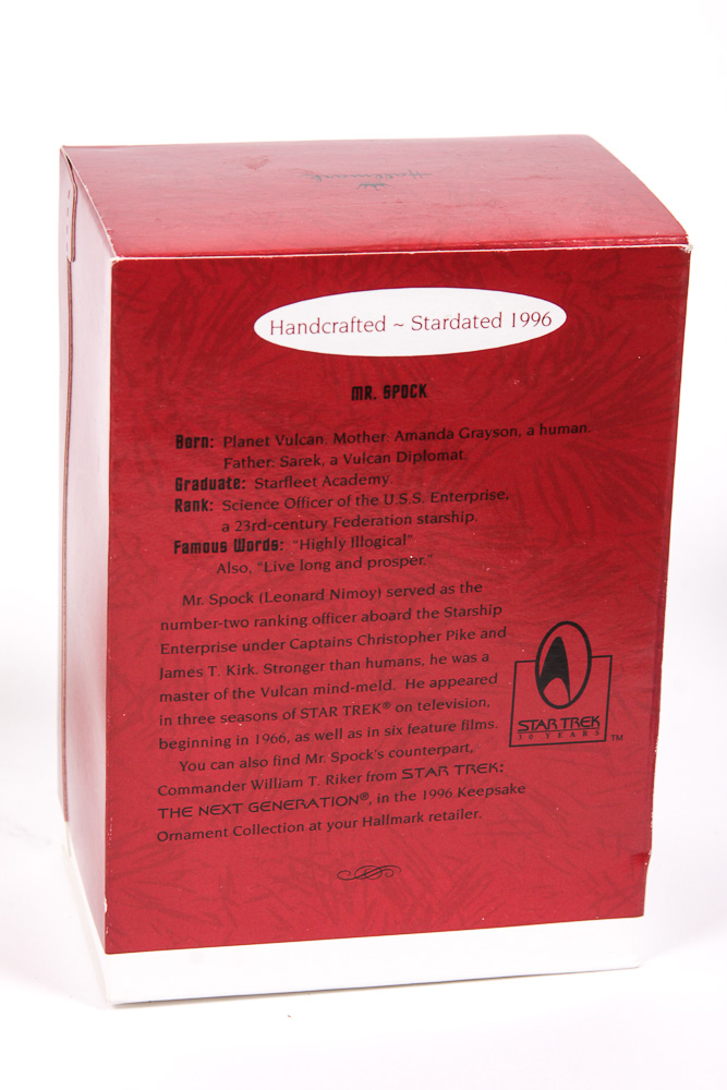 Hallmark Keepsake "Star Trek" Themed Ornament Collection