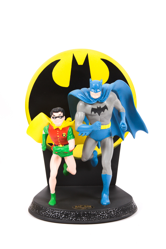 Hallmark DC Super Heroes Figurine, "Bat Man and Robin"