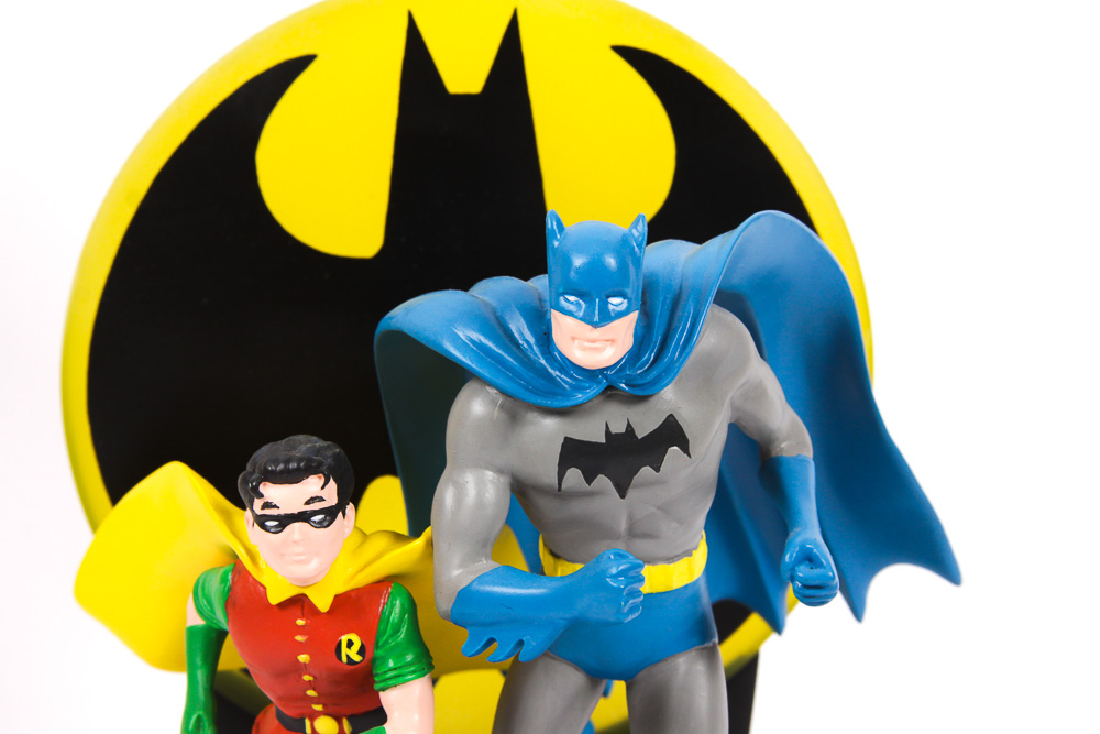 Hallmark DC Super Heroes Figurine, "Bat Man and Robin"