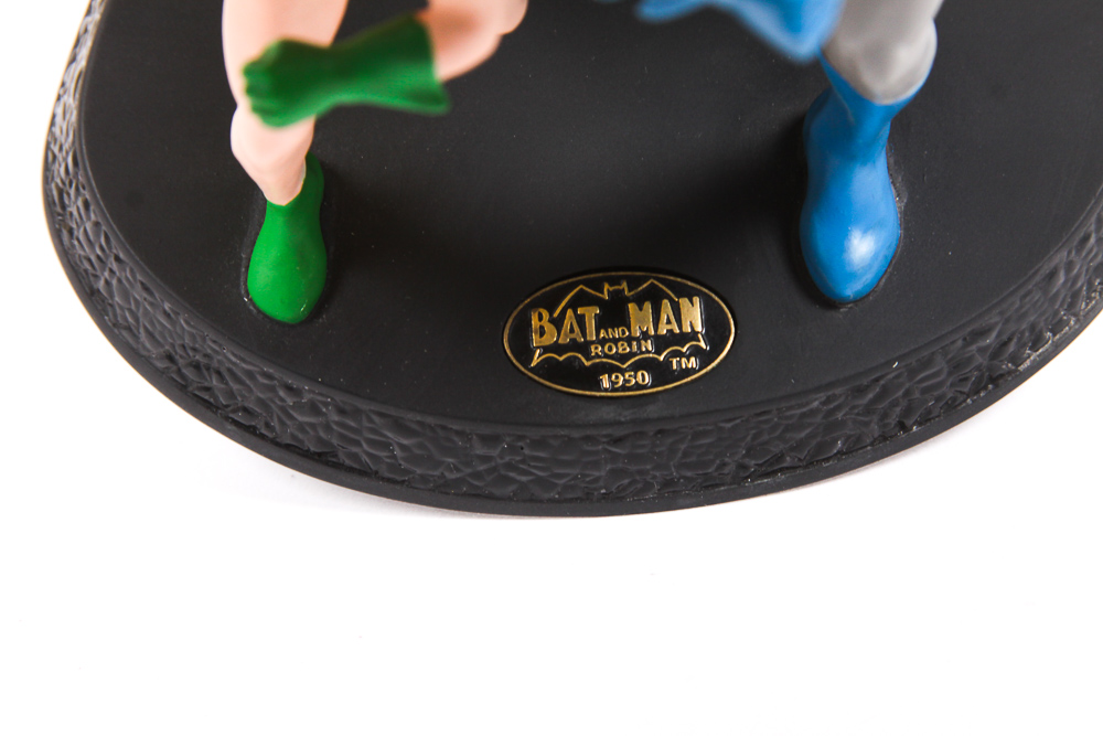 Hallmark DC Super Heroes Figurine, "Bat Man and Robin"